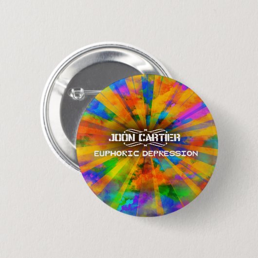 Euphorischer Krisen-Knopf Button (Vorne & Hinten)