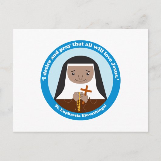 Euphrasia Eluvathingal Postkarte (Vorderseite)