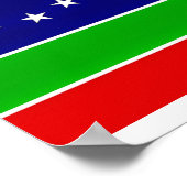 eurasia flag europe asia continent symbol poster (Ecke)