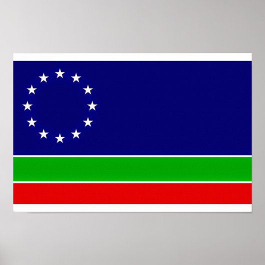 eurasia flag europe asia continent symbol poster (Vorne)