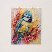 Eurasian Blue Tit Bird Puzzle (Vertikal)
