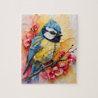 Eurasian Blue Tit Bird Puzzle