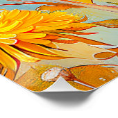 Eurasian Blue Tit in beeindruckender Landschaft Poster (Ecke)