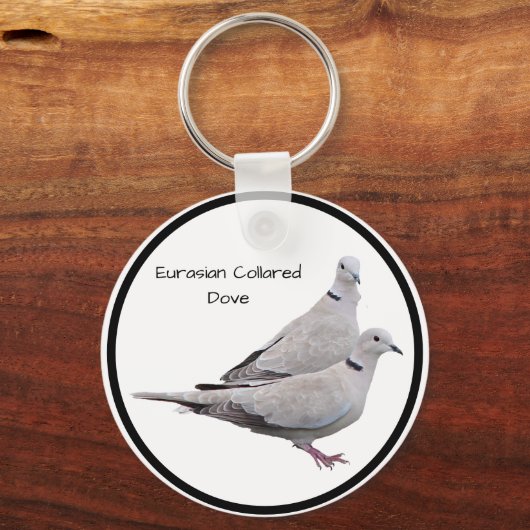 Eurasian Collared Dove Schlüsselanhänger (Vorderseite)