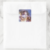 Eurasian Eagle-owl-Aufkleber Quadratischer Aufkleber (Tasche)