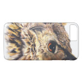 Eurasian Eagle Owl Fine Art iPhone Case (Rückseite (Horizontal))