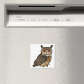 Eurasian Eagle-Owl Magnet (In Situ (Geschirrspüler))