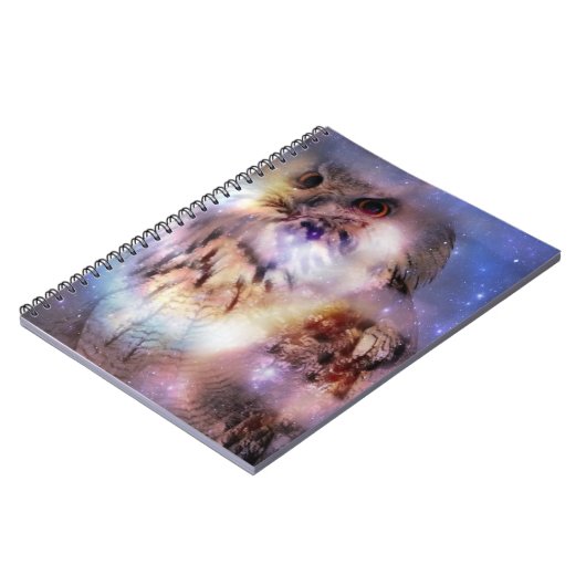 Eurasian Eagle-Owl-Notebook Notizblock (Linke Seite)