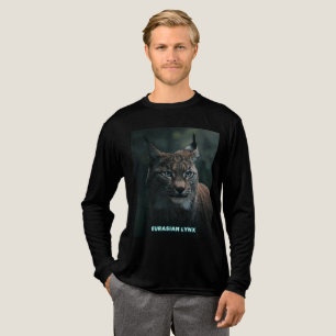 "Eurasian Luchs – Entwurf für ein kühnes Wildtierp Tri-Blend Shirt