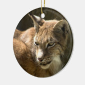 Eurasian Lynx Keramik Ornament (Links)