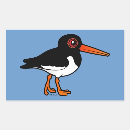 Eurasian Oystercatcher Rechteckiger Aufkleber (Vorderseite)