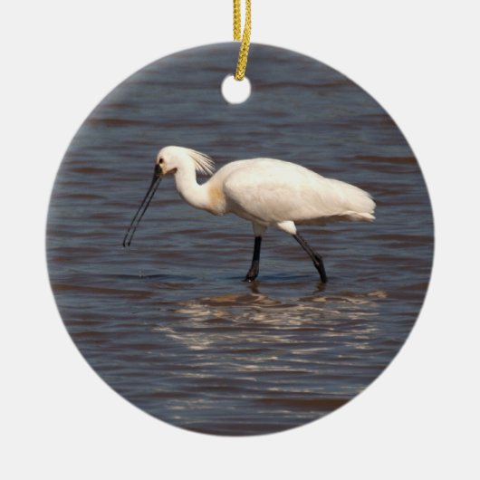 Eurasian Spoonbill Keramik Ornament (Vorne)