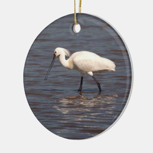 Eurasian Spoonbill Keramik Ornament (Links)