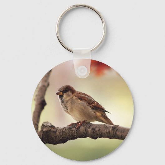 Eurasian Tree Sparrow Keychain Schlüsselanhänger (Vorderseite)