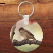 Eurasian Tree Sparrow Keychain Schlüsselanhänger (Vorderseite)