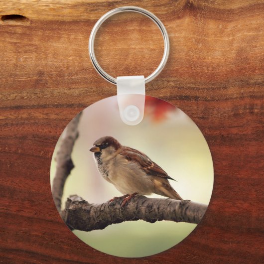 Eurasian Tree Sparrow Keychain Schlüsselanhänger (Vorderseite)