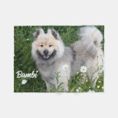 Eurasier Adorable Pet Hund Foto Stallion Sherpa Fleecedecke (Vorderseite (Horizontal))