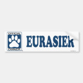 Eurasier Blau Autoaufkleber (Vorne)
