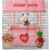 Eurasier Dog Valentine's Day Kissing Booth Duschvorhang (Vorderseite)