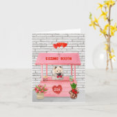 Eurasier Dog Valentine's Day Kissing Booth Karte (Gelbe Blume)