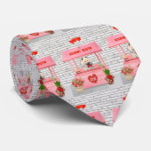 Eurasier Dog Valentine's Day Kissing Booth Krawatte (Gerollt)