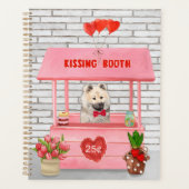 Eurasier Dog Valentine's Day Kissing Booth Planer (Vorderseite)