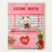 Eurasier Dog Valentine's Day Kissing Booth Planer (Rückseite)