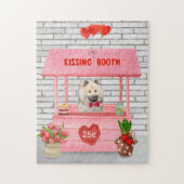 Eurasier Dog Valentine's Day Kissing Booth Puzzle (Vertikal)