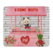 Eurasier Dog Valentine's Day Kissing Booth Schneidebrett (Vorderseite)