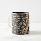 Eurasier-Eagle-Eule (Bubo Bubo) Zweifarbige Tasse (Vorderseite Links)
