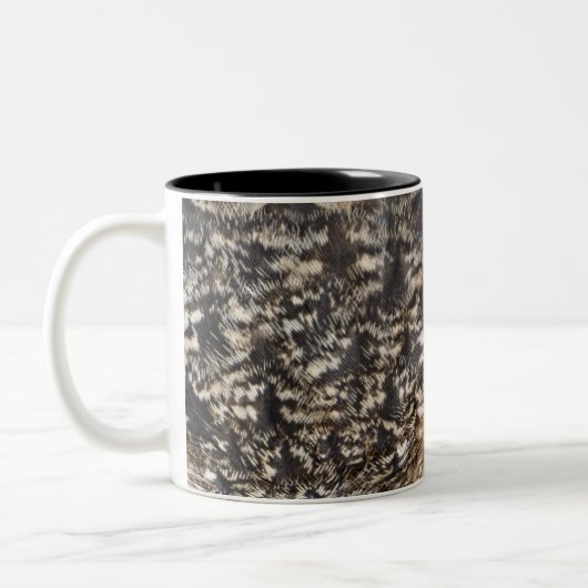 Eurasier-Eagle-Eule (Bubo Bubo) Zweifarbige Tasse (Links)