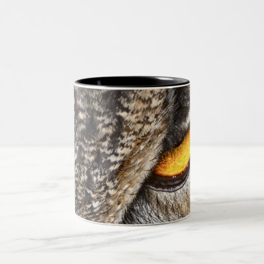 Eurasier-Eagle-Eule (Bubo Bubo) Zweifarbige Tasse (Mittel)