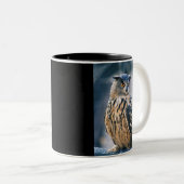 Eurasier-Eagle-Eule Zweifarbige Tasse (VorderseiteRechts)