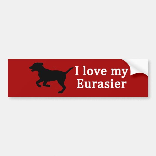 Eurasier Hund Liebe Autoaufkleber (Vorne)