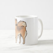 Eurasier Hundekunst Kaffeetasse (VorderseiteRechts)