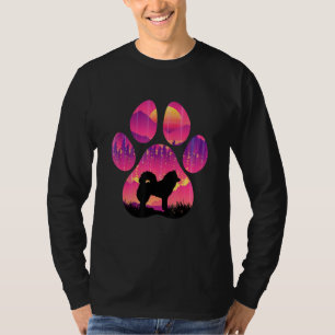 Eurasier Pfote Mama Papa Hund Frauen Männer T-Shirt