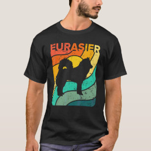 Eurasier Vintage-Sonnenuntergang-Mama-Papa T-Shirt