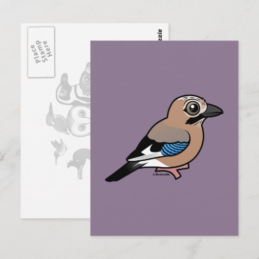 Eurasische Jay Postkarte (Vorne/Hinten)