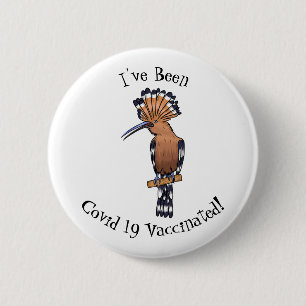 Eurasische Vogelscheuche-Cartoon Button