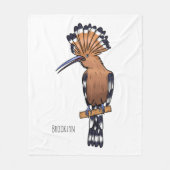 Eurasische Vogelscheuche-Cartoon Fleecedecke (Vorderseite)