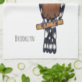 Eurasische Vogelscheuche-Cartoon Geschirrtuch (Gefaltet)