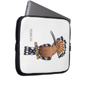 Eurasische Vogelscheuche-Cartoon Laptopschutzhülle (Vorne Rechts)