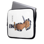 Eurasische Vogelscheuche-Cartoon Laptopschutzhülle (Vorderseite Links)