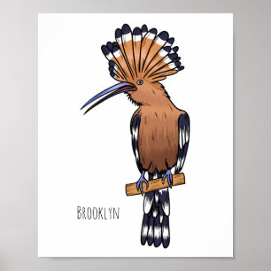 Eurasische Vogelscheuche-Cartoon Poster