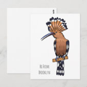 Eurasische Vogelscheuche-Cartoon Postkarte (Vorne/Hinten)