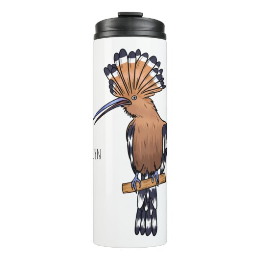 Eurasische Vogelscheuche-Cartoon Thermosbecher (Vorderseite)