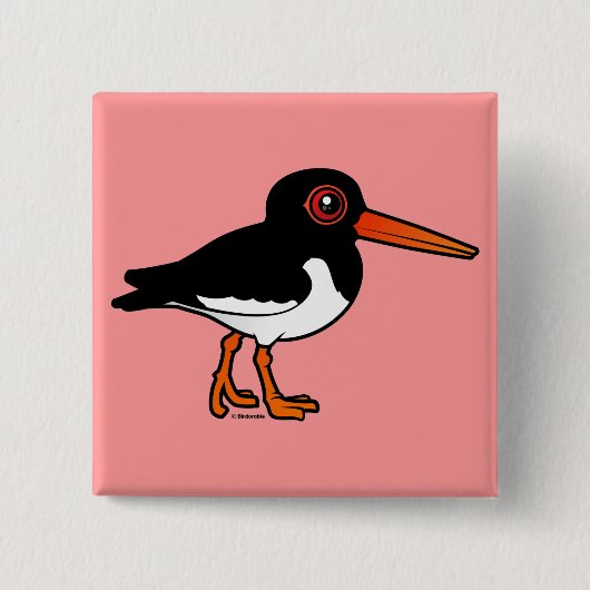 Eurasischer Oystercatcher Button (Vorderseite)