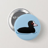 Eurasisches Blässhuhn Button (Vorne & Hinten)