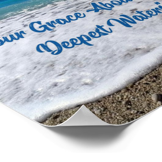 Eure Anmut im Poster der tiefsten Gewässer (Ecke)