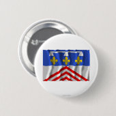 Eure-et-Loir, das Flagge wellenartig bewegt Button (Vorne & Hinten)